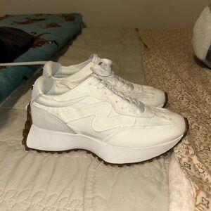 Steve Madden White Platform Sneakers